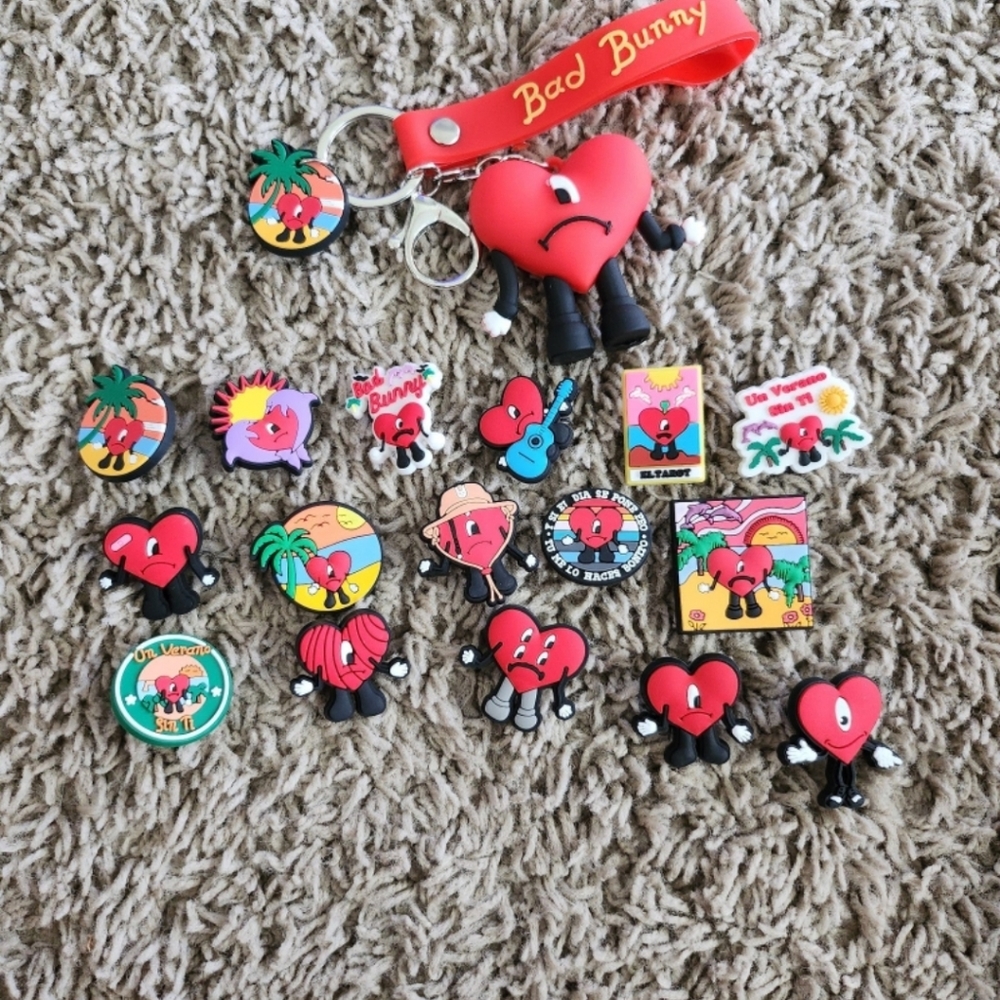 Bad Bunny croc charms